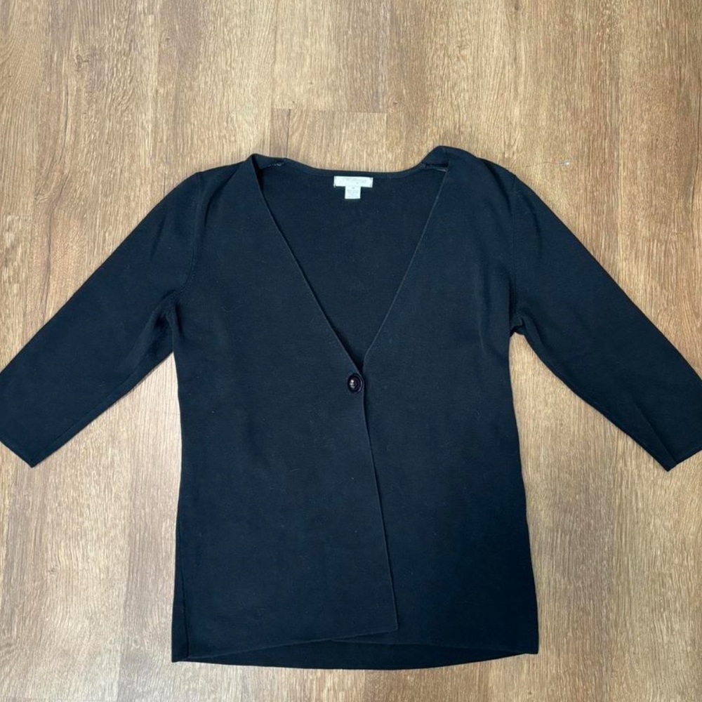 Mercer Street Studio Black Knit Top Cardigan